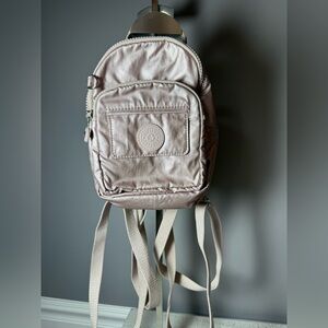Kipling Shimmering Pink Backpack